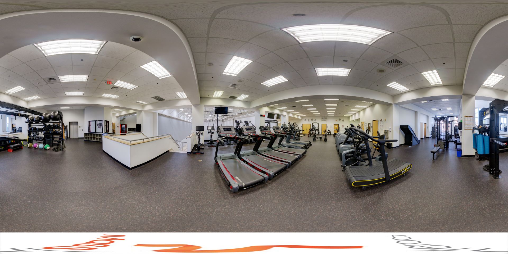 The fitness center at Florida Tech is spacious and well-equipped, with treadmills, ellipticals, weight machines, and various exercise equipment, providing a comfortable environment for staying active